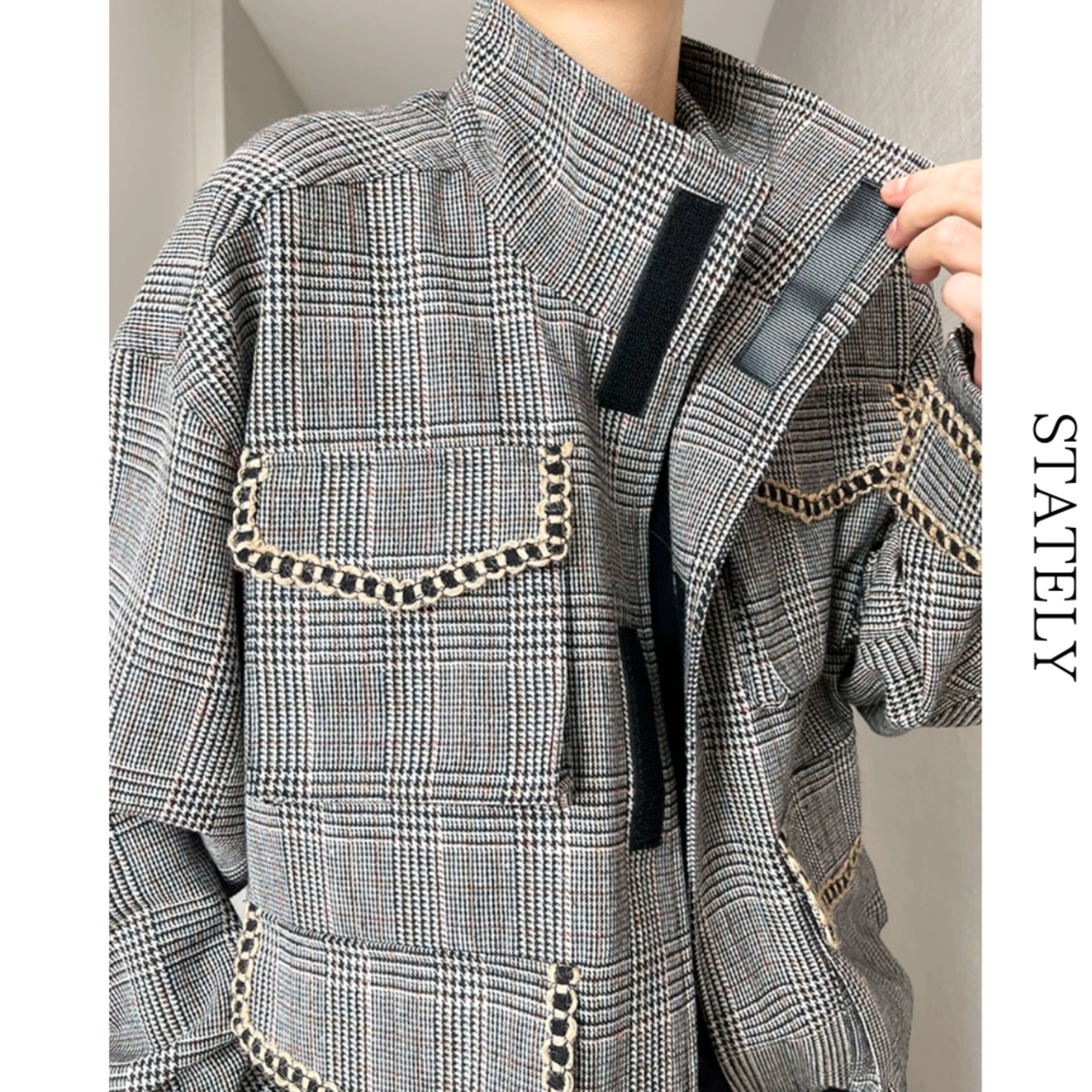 Chain Pocket チェックジャケット_O51・画像12