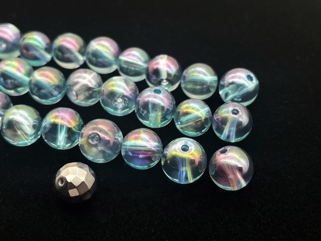 ハンドメイドビーズ素材セット（アクアオーラ）