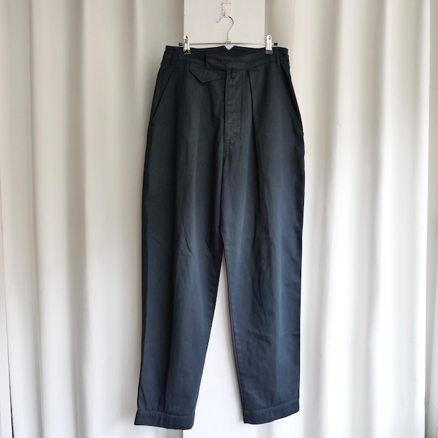 KATHARINE HAMNETT CLASSIC 1 TUCK COTTON PANTS