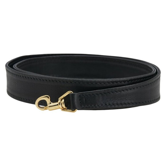 グッチ ショルダーストラップ ブラック ゴールド レザー レディース GUCCI 【中古】