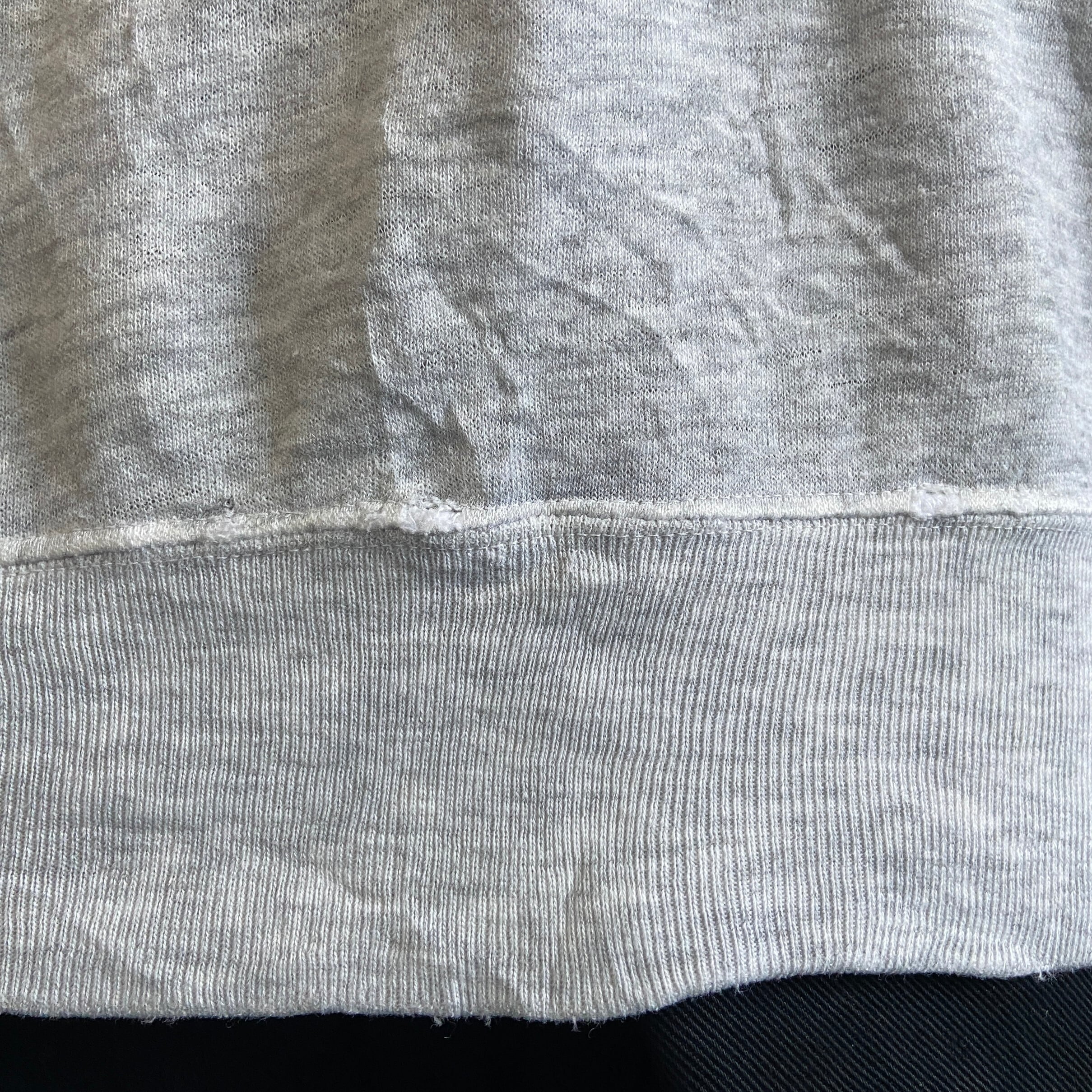 USA製 80年代 青刺繍タグ前期 Champion チャンピオン 3段 カレッジロゴ