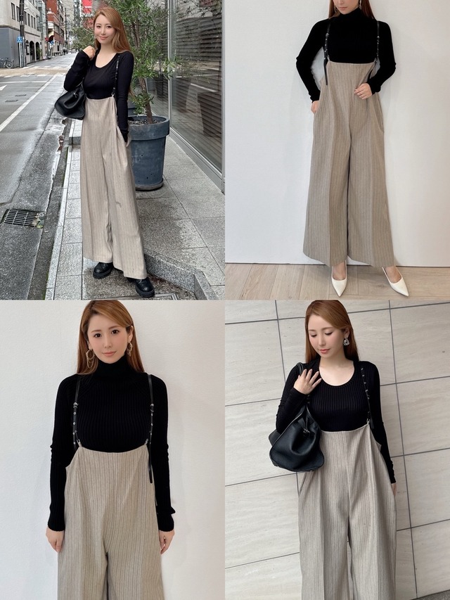 スタイルアップ美サロペット　¥7,200+tax