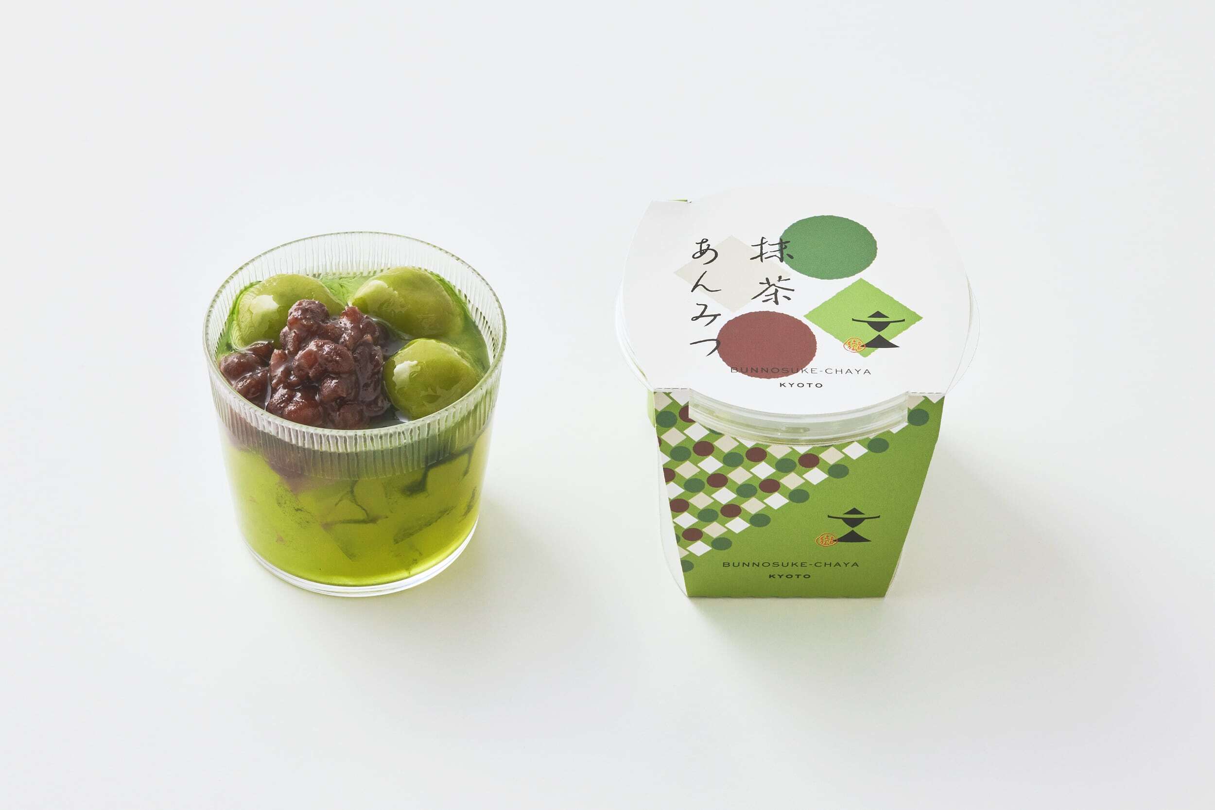 白玉あんみつ＆抹茶あんみつ 6個セット | 京甘味 文の助茶屋