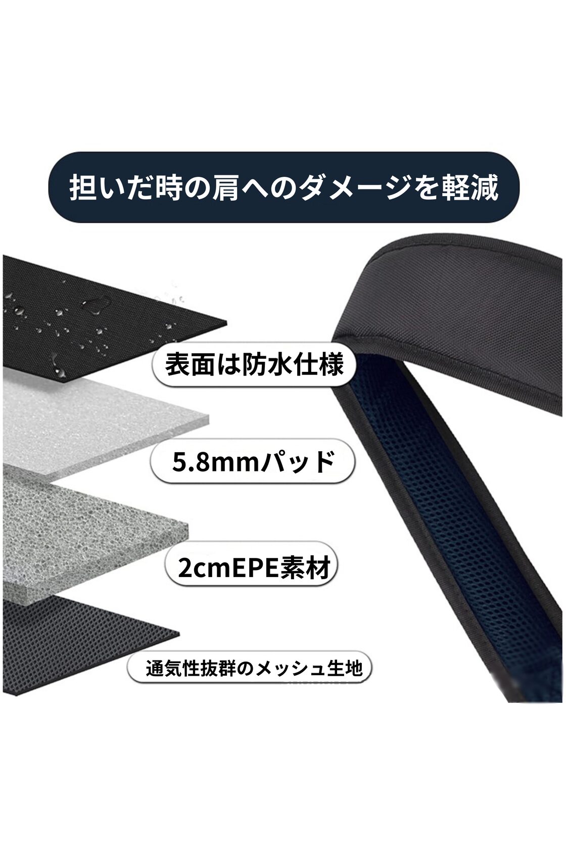 キャディバッグ ストラップ 4点式 単品 ゴルフバッグ ショルダー