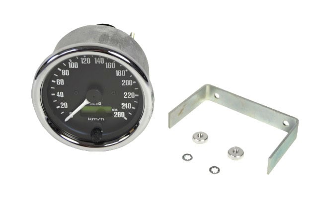 3LD201A スピードメーター、260kph、デジタルトリップ、Smiths、Seven Sprint