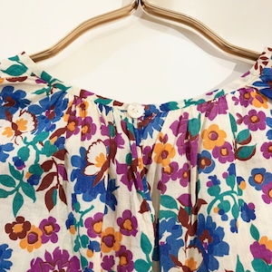 VINTAGE 40’s flower butterfly print dress