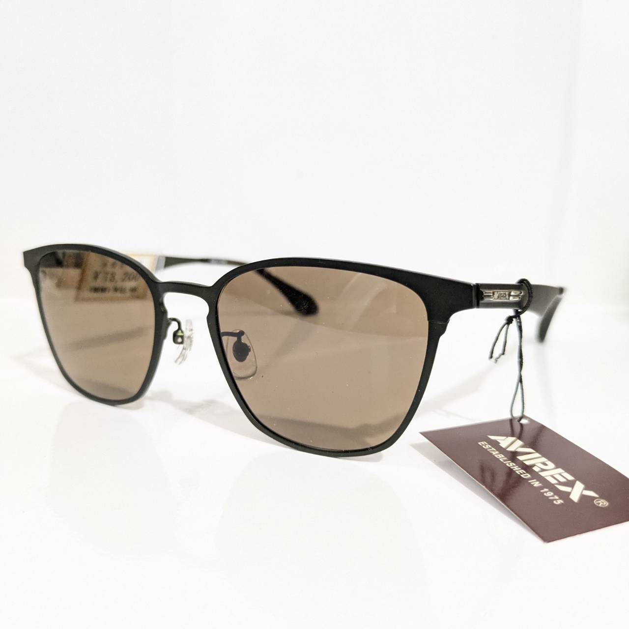 【AVIREX】ウエリントンメタルフレーム サングラス マットブラック