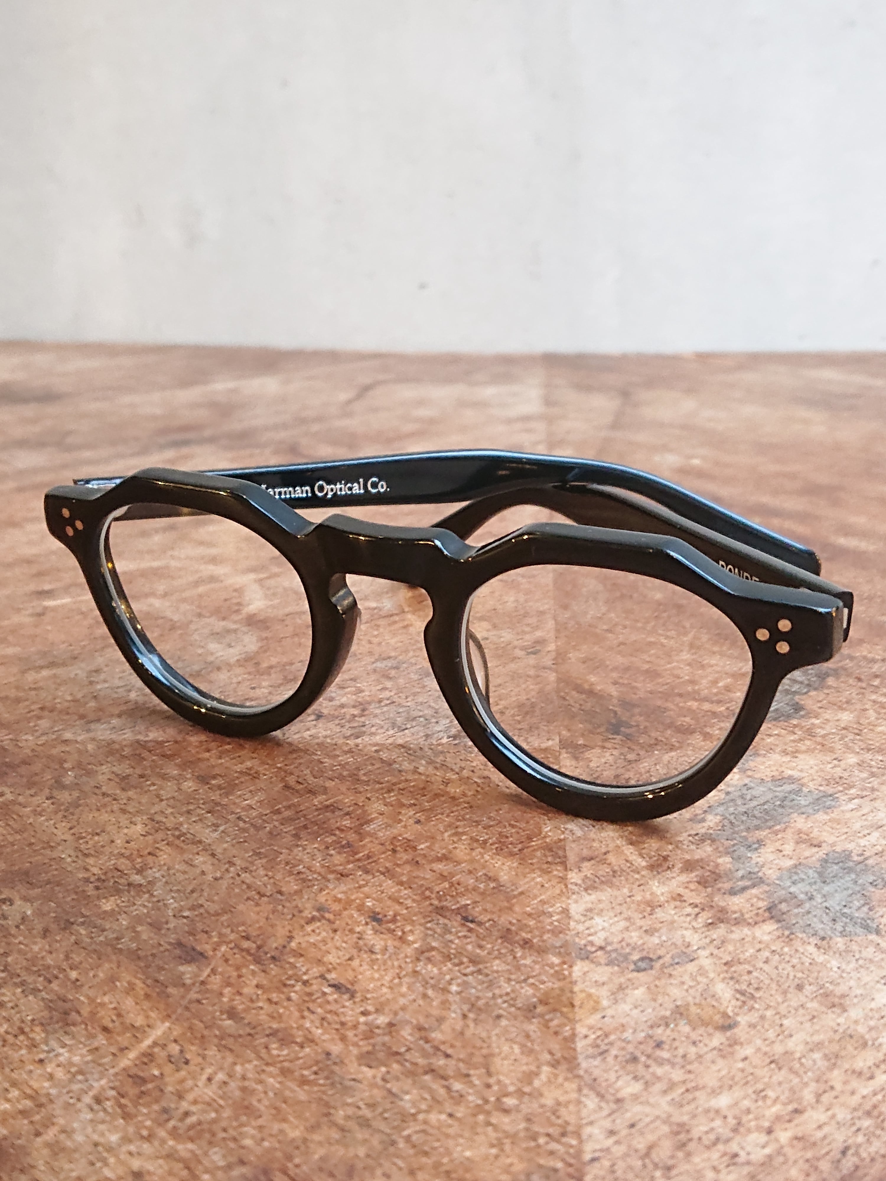 Harman Optical Co. “RONDE” Black × Clear