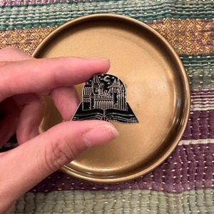 TOPANGA Jewelry Midnight  Pin Brooch,Small Gift, Bag, Cap, Jacket，ピンブローチ　ミッドナイト　シティ　夜景