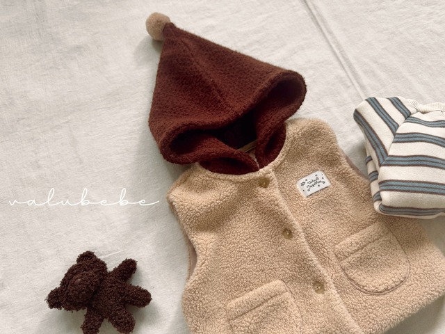 【予約】Pom-ball Dumble Vest (Bebe)