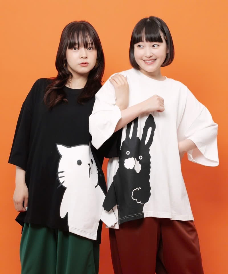 IS ScoLar（イズスカラー）水彩風大花柄 ラウンドシルエットプル