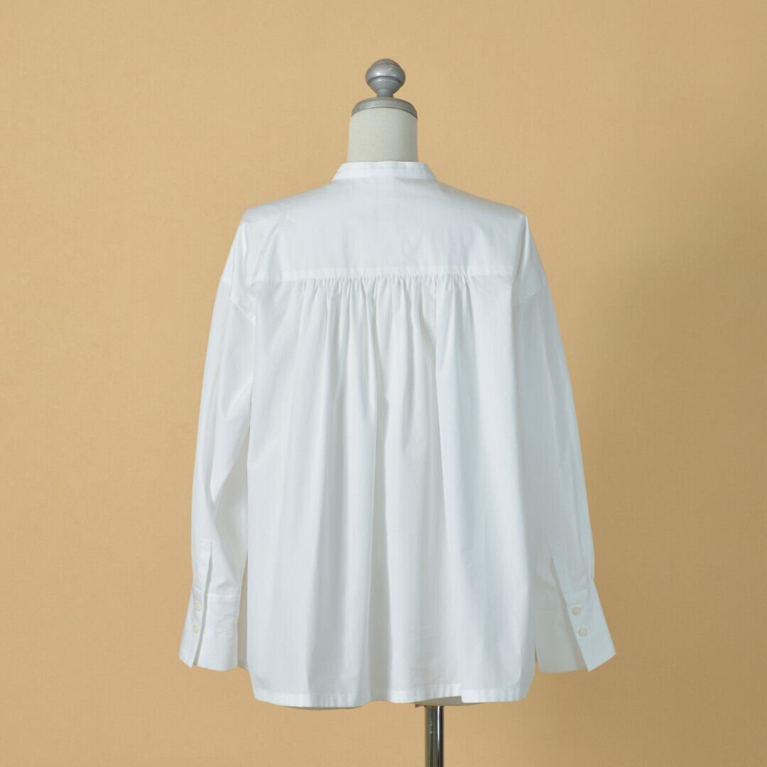 atelier naruse アトリエナルセ コットン ・トーマスメイソン・バンドカラーシャツ