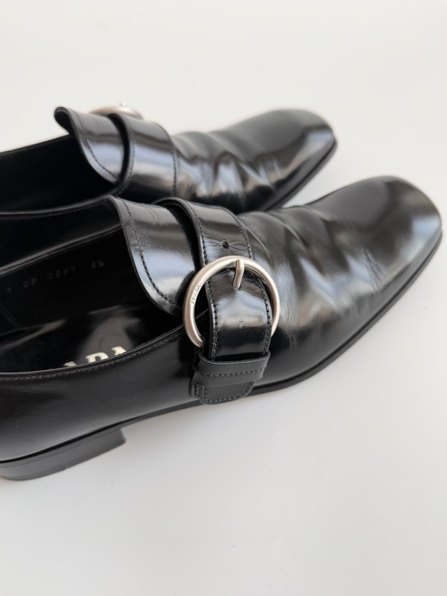SS2002 PRADA MEN SINGLE MONK SHOES
