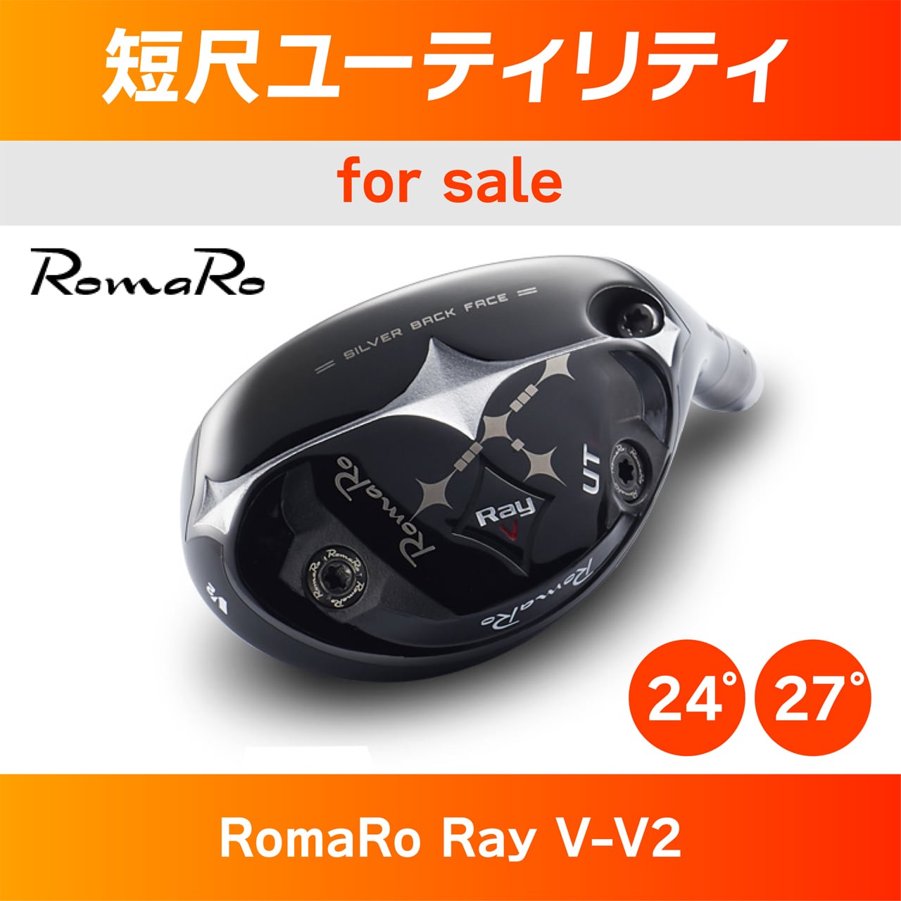 ロマロ　Ray V v2 ヘッド単品　24°