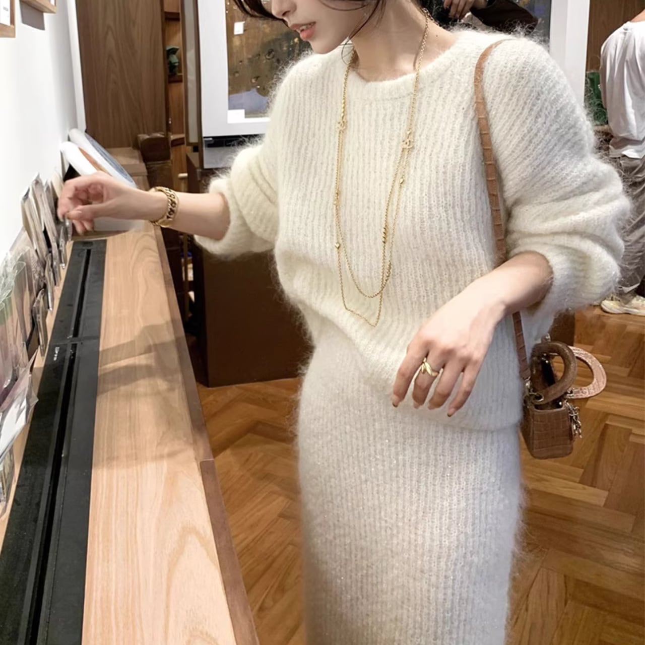 エアリー モヘアニット セットアップ SE08