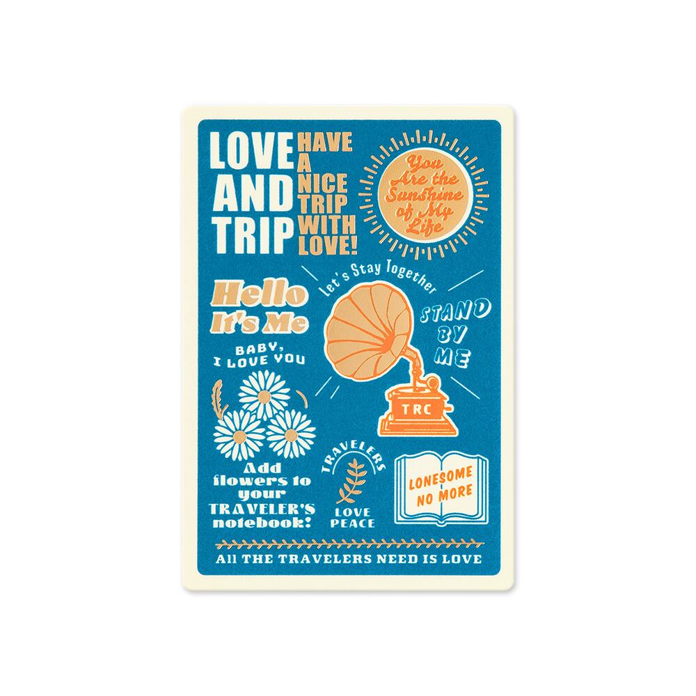 トラベラーズノート パスポートサイズ下敷2025 LOVE AND TRIP | 文華堂 