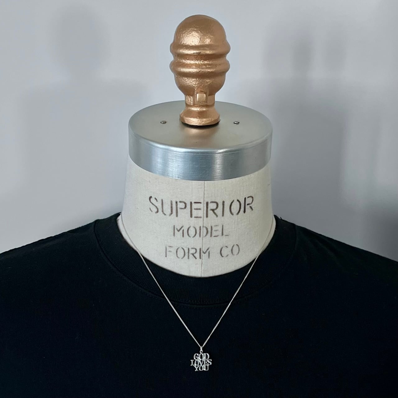 VINTAGE TIFFANY & CO. GOD LOVES YOU Charm Necklace Sterling Silver