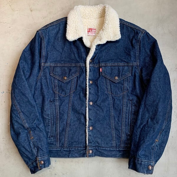 80's Levi's リーバイス デニムボアジャケット 70608-0216 4ポケ 濃紺