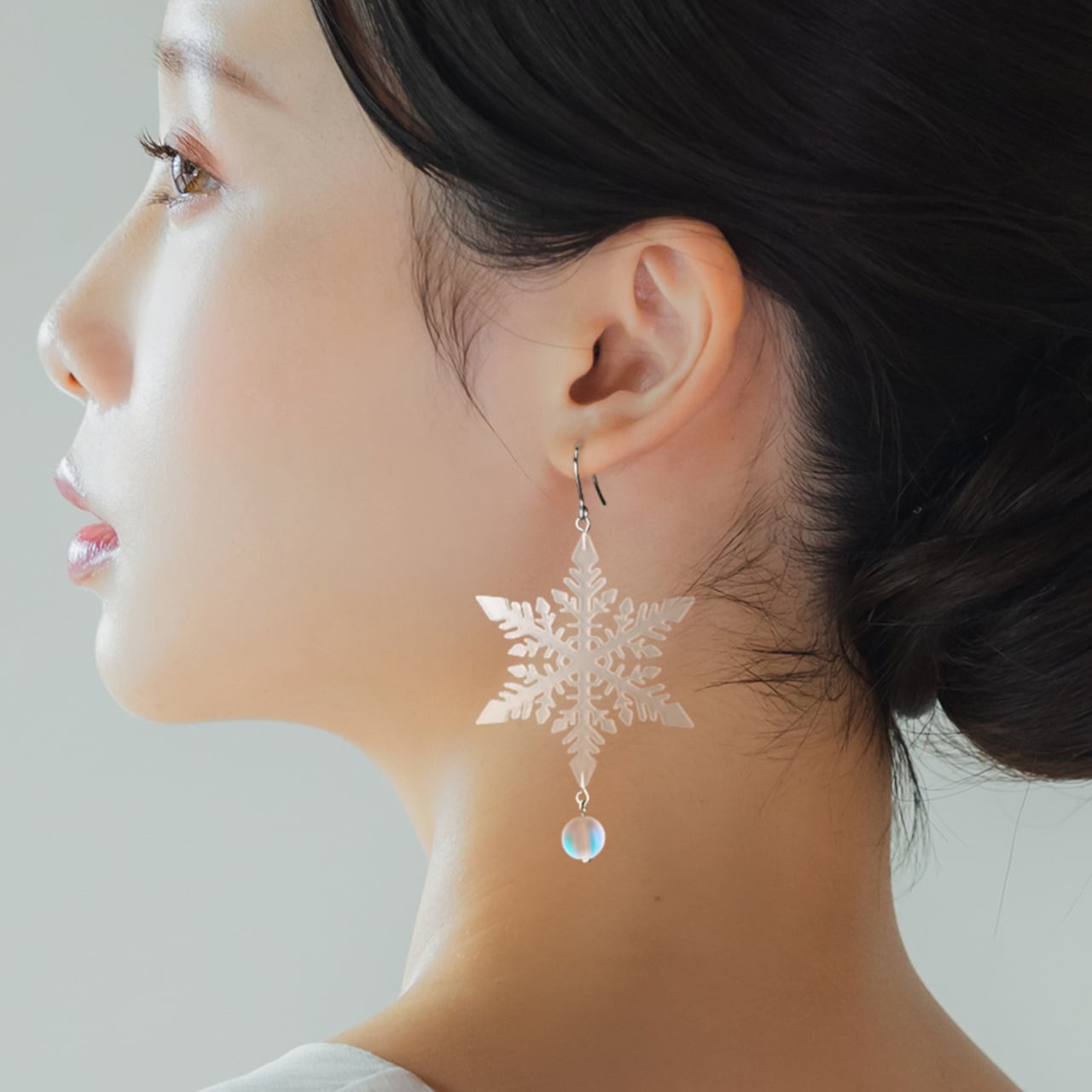 【1141】銀の星ピアス／イヤリング ほうき星・シルバー［ピアス/イヤリング］ | Aer［アエル