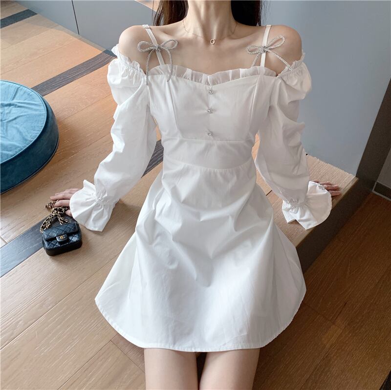 ドレス スプリングオータムスタイルスリムウェストスカート ロング 春物 秋物 ドラファッションホール74424814010