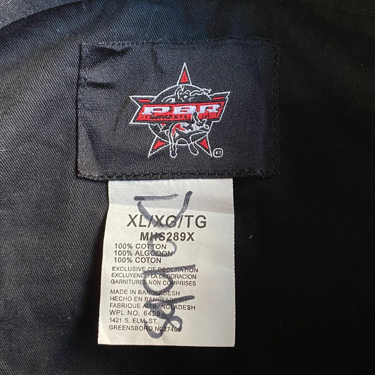 00年代 PBR WRANGLER ラングラー 長袖 刺繍 デザイン シャツ メンズXL 