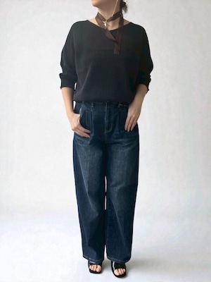 カミファインプルオーバーニット(ブラック)