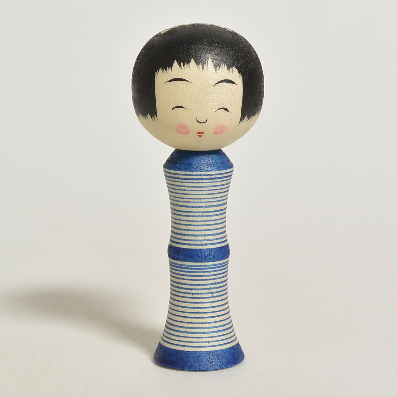 青のこけし（青のシリーズ） 約2寸 約6cm 鈴木明 工人（作並系）#2518