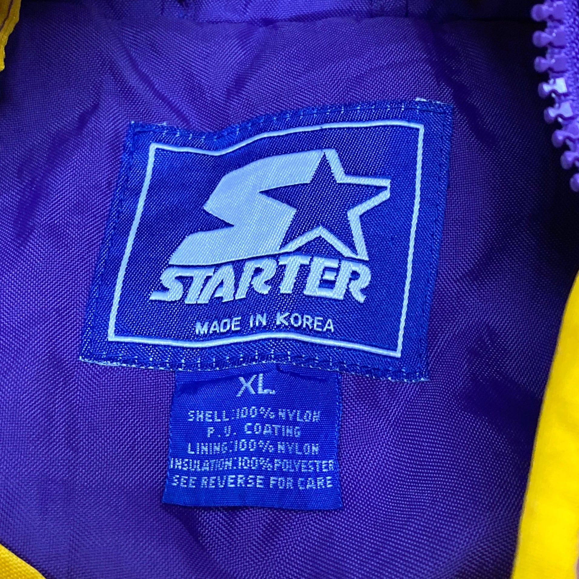 90年代 ビンテージ STARTER スターター 中綿 ナイロンプルオーバー