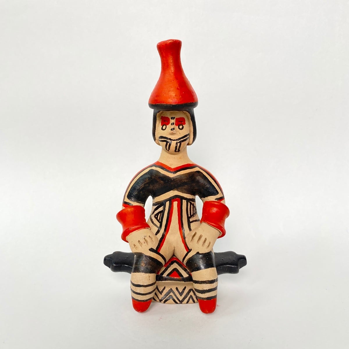 Vintage ブラジル民藝 先住民族 壺 ★プリミティブアート Vintage Folk Art: Pottery Large Figure / Karaja