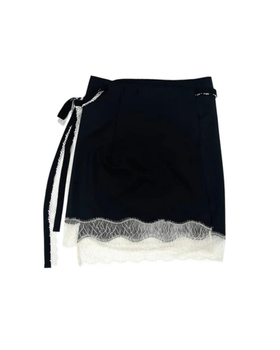 TANAKA】WRAP SKIRT-NAVY | idealclasse