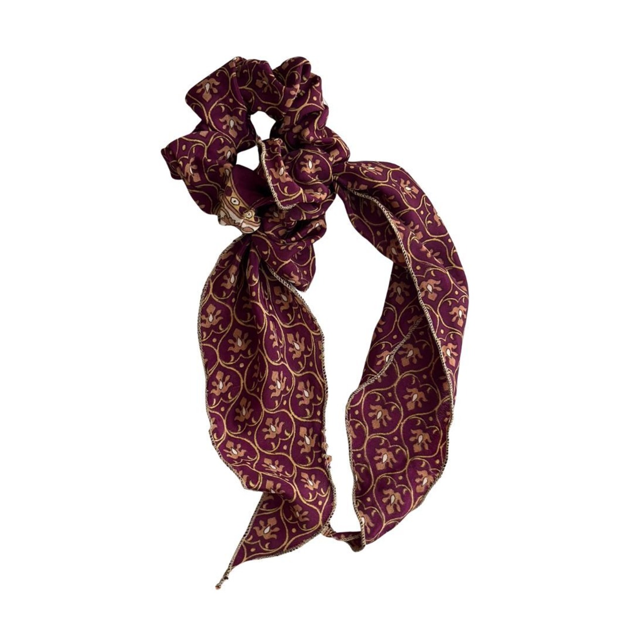 No.11 | リサイクルサリー　シュシュ＆ミニ三角スカーフ