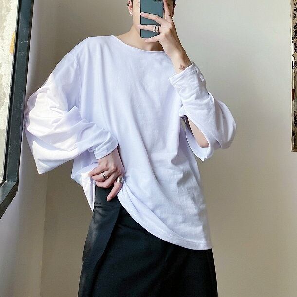 スリーブスリットデザインプルオーバー 1color MTO0404