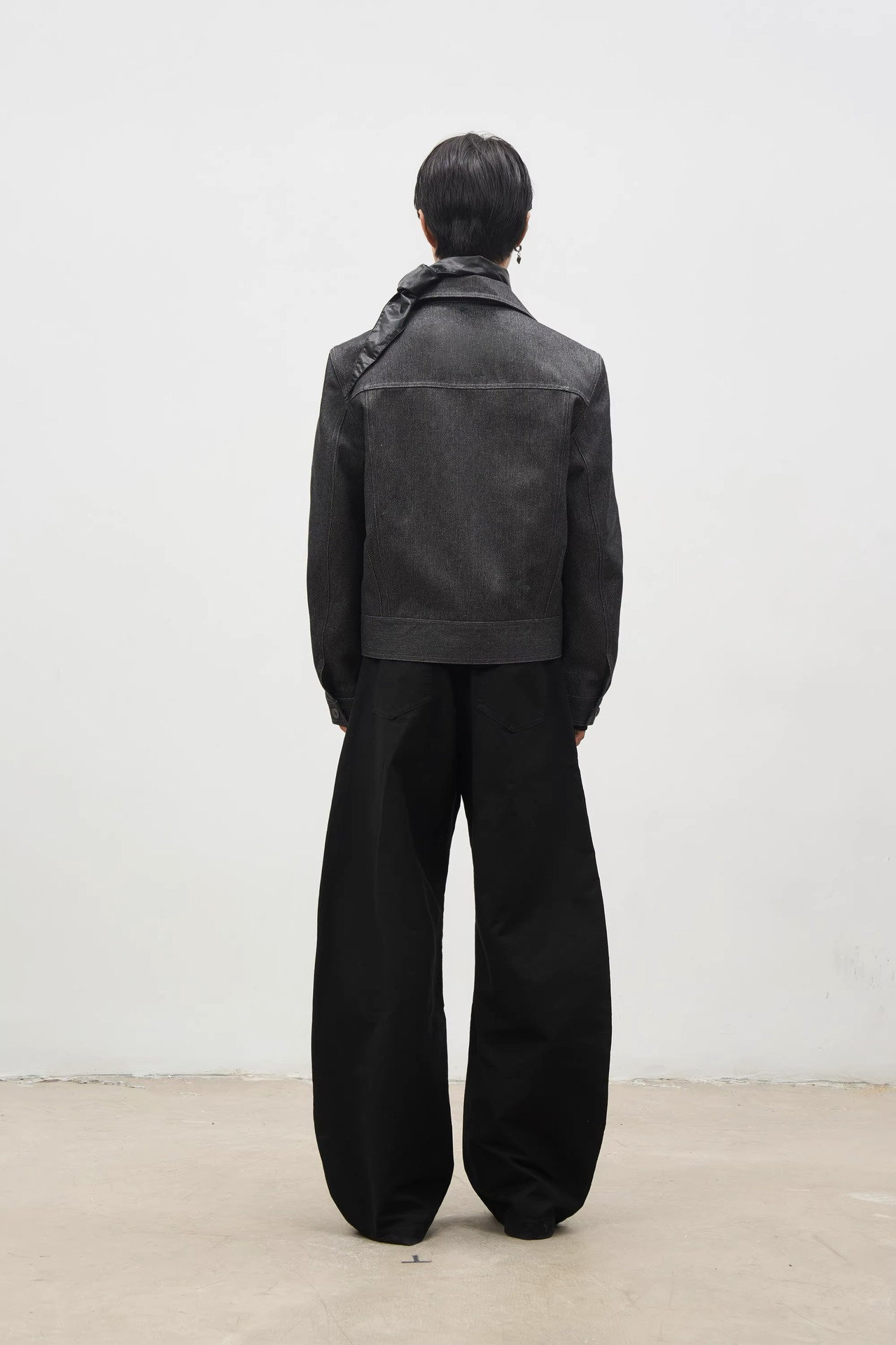 SOUTHFISH Double-Breasted Raw Denim Jacket