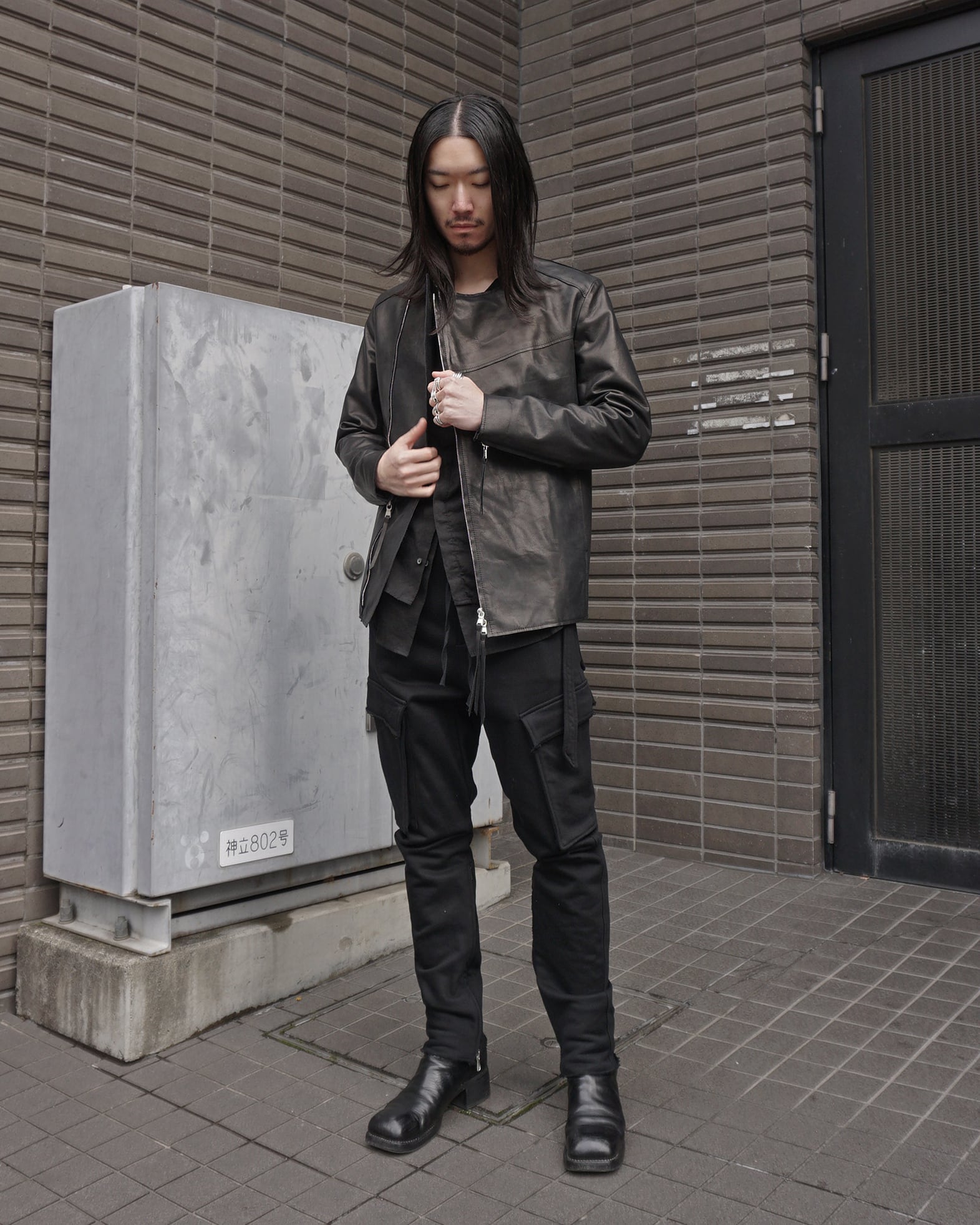 抽選販売 ASKYY / DOUBLE LEATHER RIDERS JACKET / BLK | ASKYY 抽選販売 ASKYY / DOUBLE LEATHER RIDERS JACKET / BLK | ASKYY