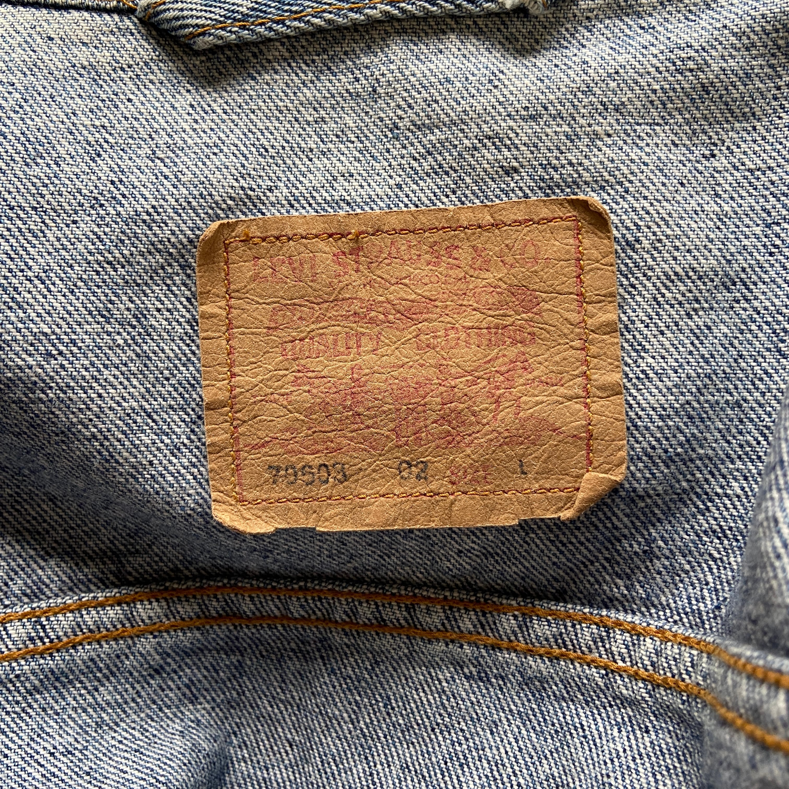 Levi's リーバイス 70503 02 バックプリント 鷲 デニムジャケット