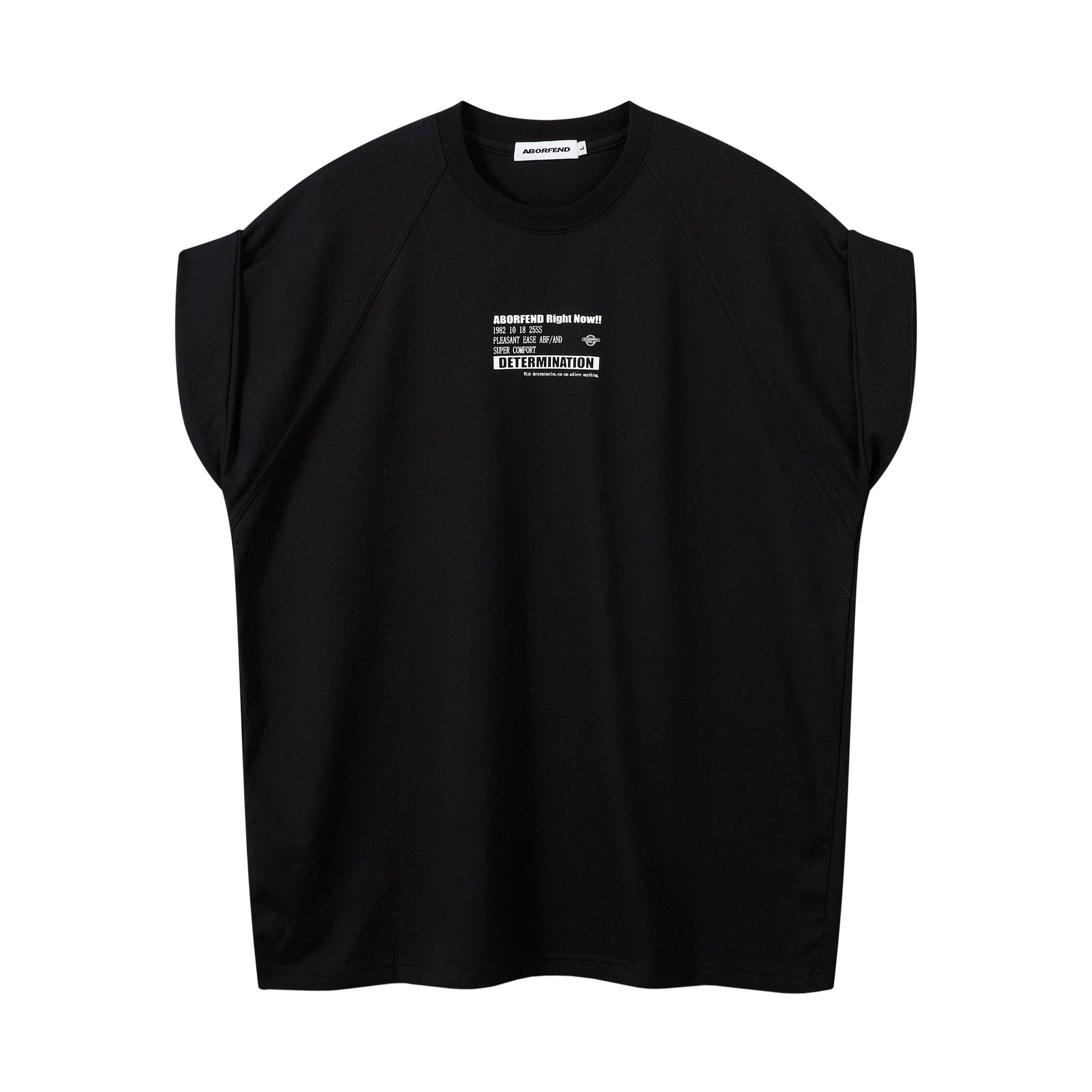 プリントノースリーブTシャツ / Printed Sleeveless T-shirt