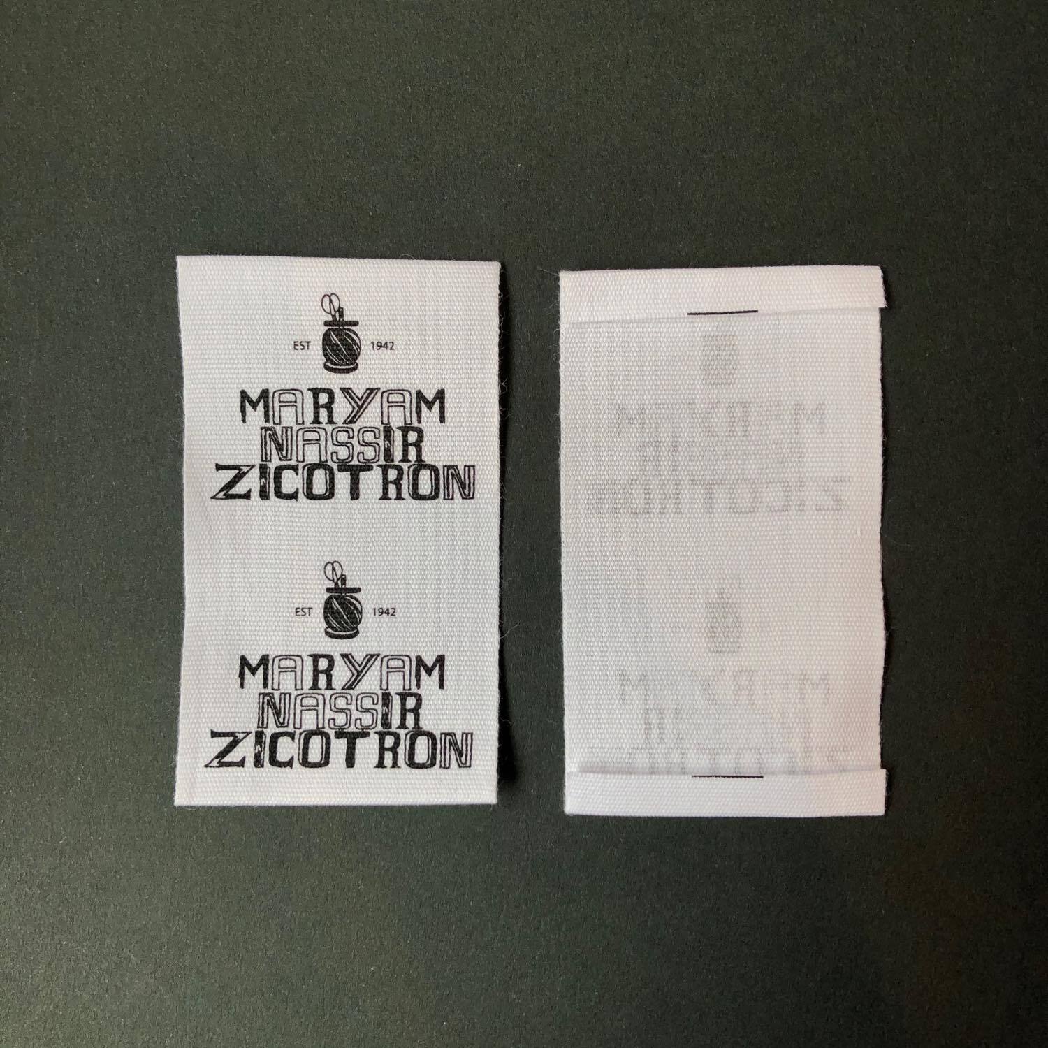 【極美品】MARYLAND 90's 刺繍タグ 背面プリント ２段プリント 糸巻きと英字の2段プリントタグ | Dua-アクセサリーパーツショップ