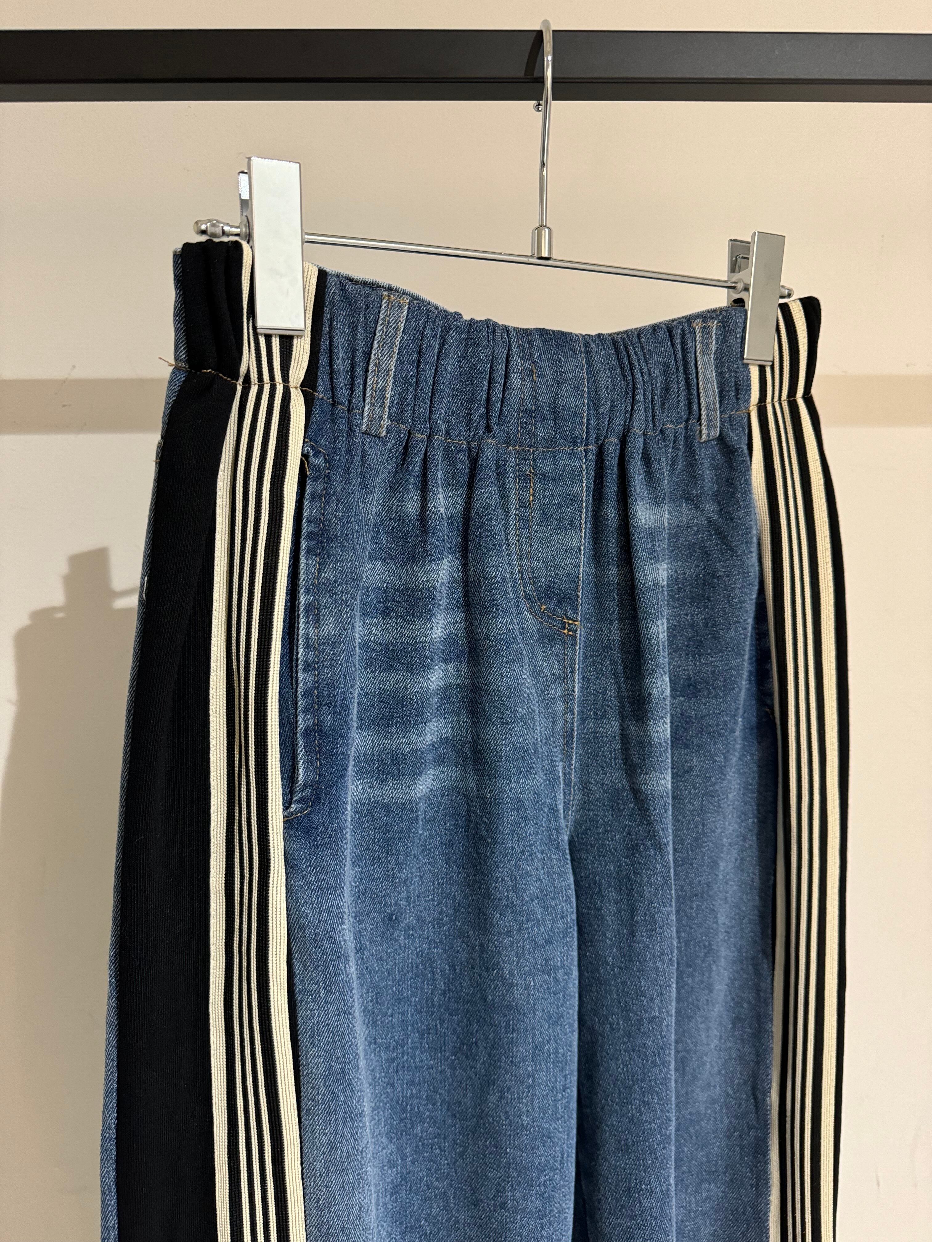 side line docking denim pants