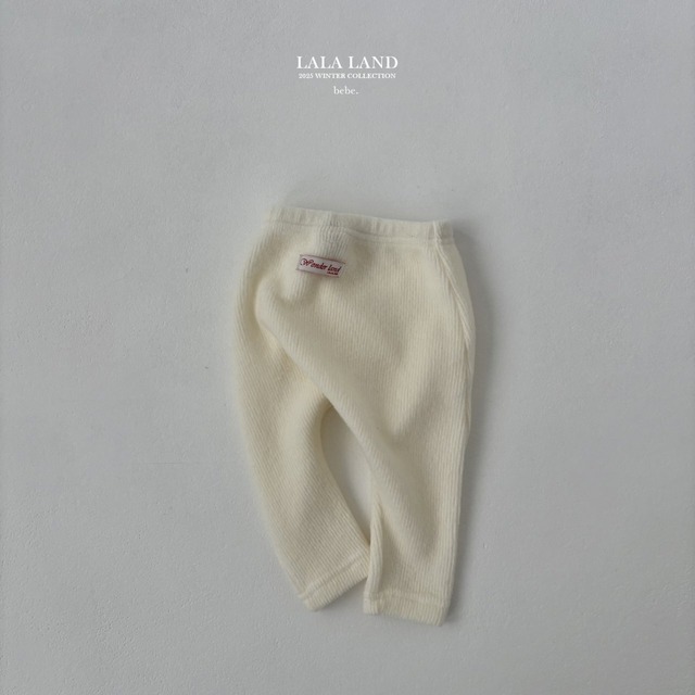 【ﾗｽﾄ1点/即納】LALALAND / (bebe) burushed knit leggings
