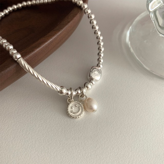 suzyaccシルバービーズブレスレット 3s