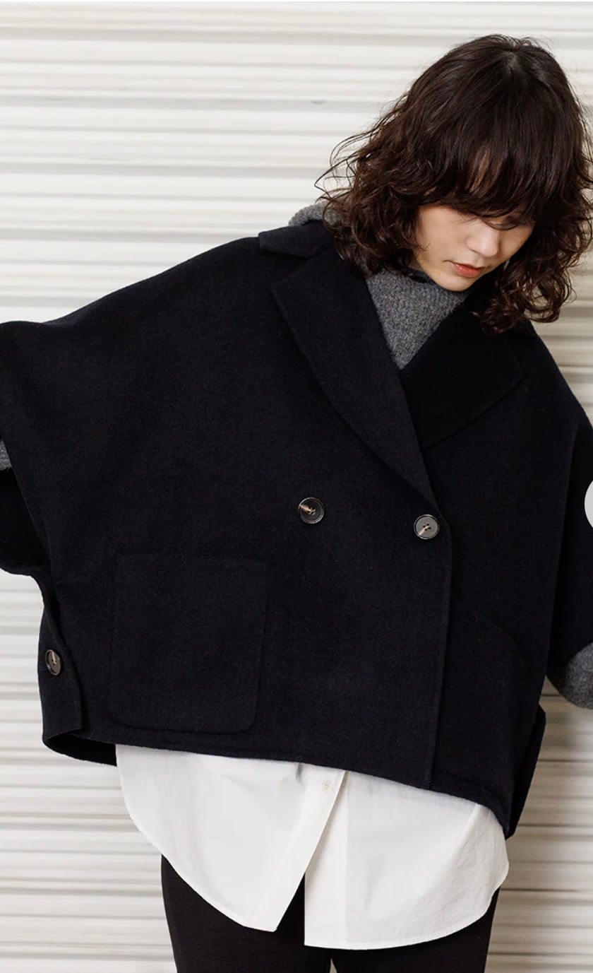 YENN 】DOUBLE FACE CAPE JACKET | valance 福井|レディース YENN 】DOUBLE FACE CAPE JACKET | valance 福井|レディース