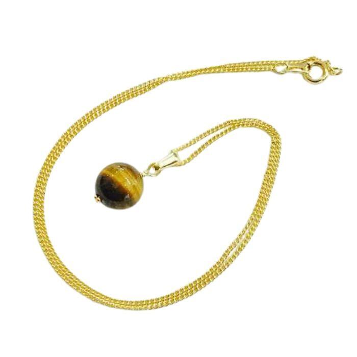 金運 タイガーアイ 10mm 天然石 パワーストーン ネックレス 仕事運 ペンダント スピリチュアル 誕生日プレゼント ギフト 1000円ポッキリ 送料無料 虎目石 アクセサリー