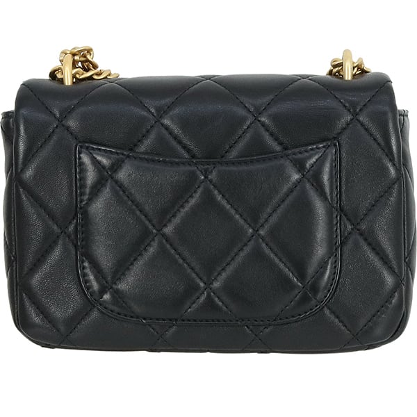 Used CHANEL シャネル ミニマトラッセ ラムスキン ブラック