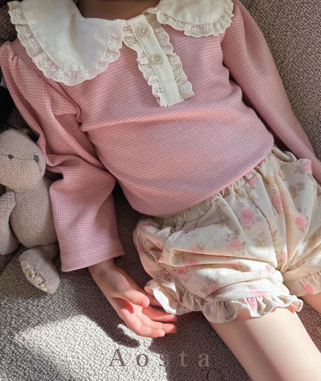 《秋ご予約》 irene frill pants  ★ ｜ご予約 秋 aosta アオスタ pants パンツ 女の子 男の子 キッズ