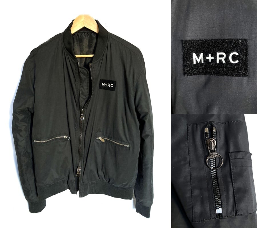 初期　レア　美品　M＋RC NOIR　マルシェノア　MA1 ボンバージャケット　ブラック　M　メンズ　希少　黒　T-Pablow | brand  cross tokyo powered by BASE