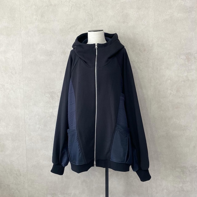 Dolman-Hoodie 〇 (black)【カクレミ】