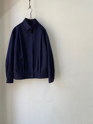 1980's Vintage British Navy Blouson “St Michael” (1980年代イギリス 綺麗な色味のネイビーブルゾン)