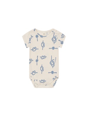 ORGANICZOO　Sailor Knots Short Sleeve Bodysuit