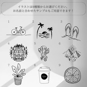 wooden name tag┃名入れ&送料無料