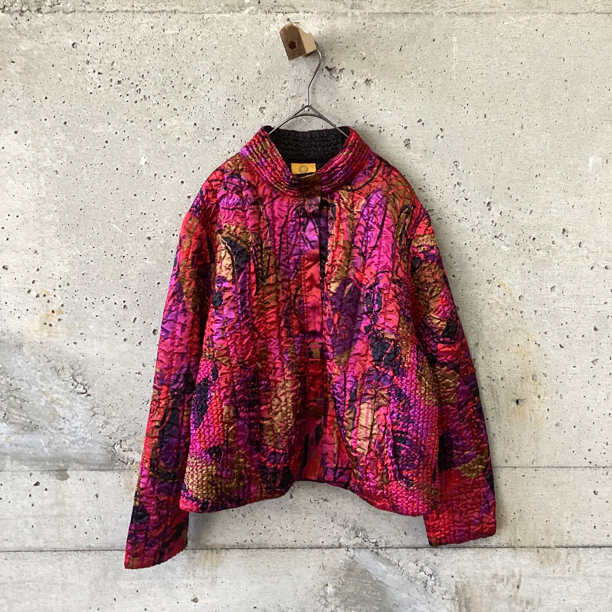 Shiny wrinkled jacket